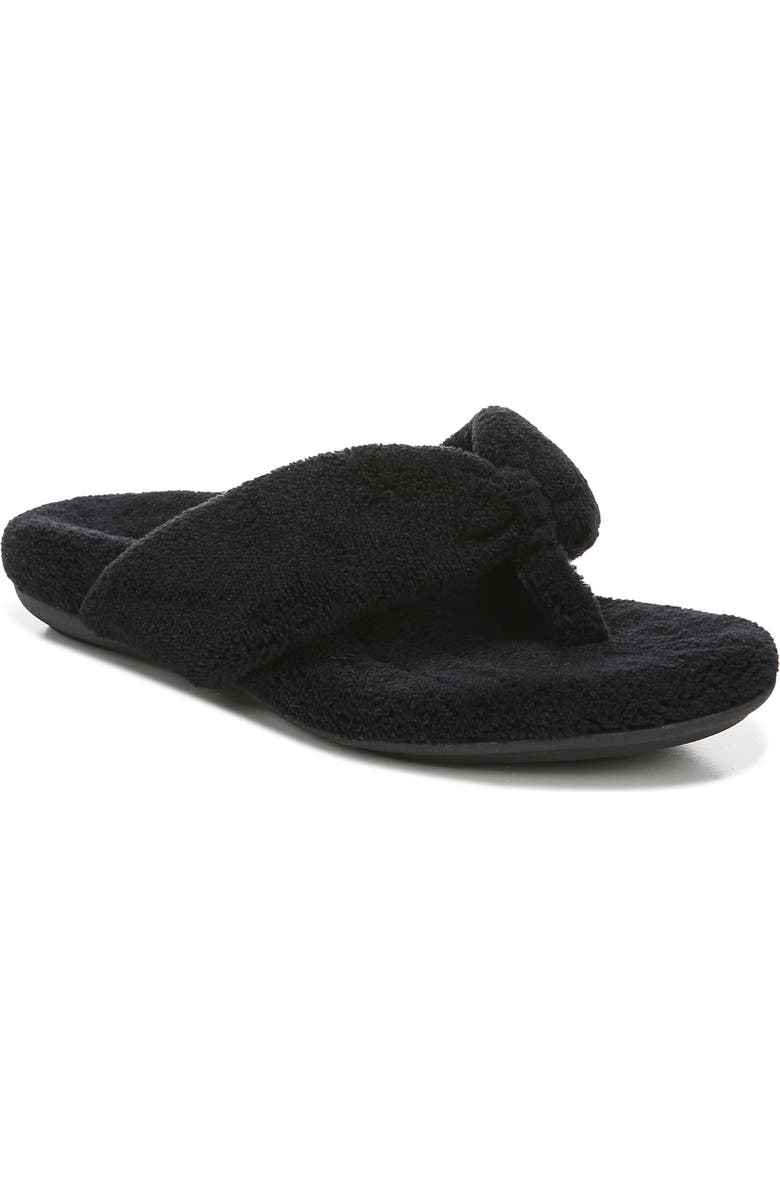 Vionic Lydia Faux Fur Flip Flop, Main, color,