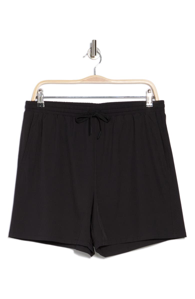 Z by Zella Sprint 5-Inch Perforated Shorts, Alternate, color, Black Caviar