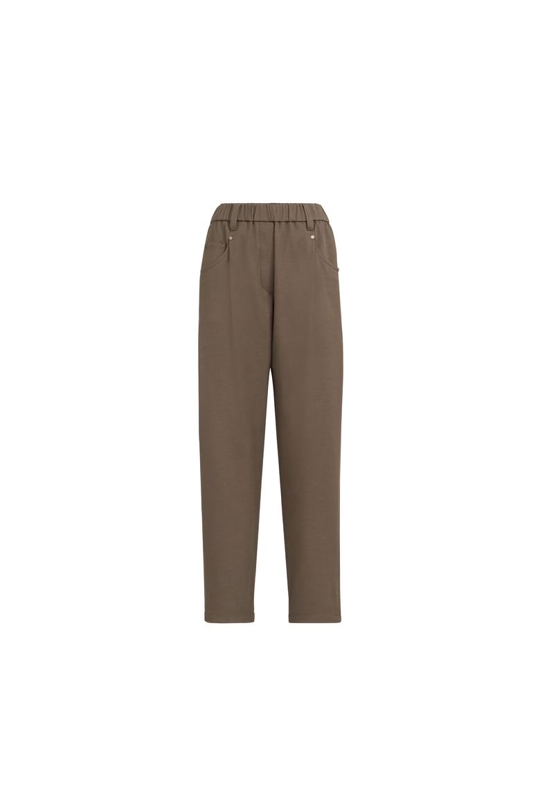 Baggy Pull-On trousers, Alternate, color, Brown
