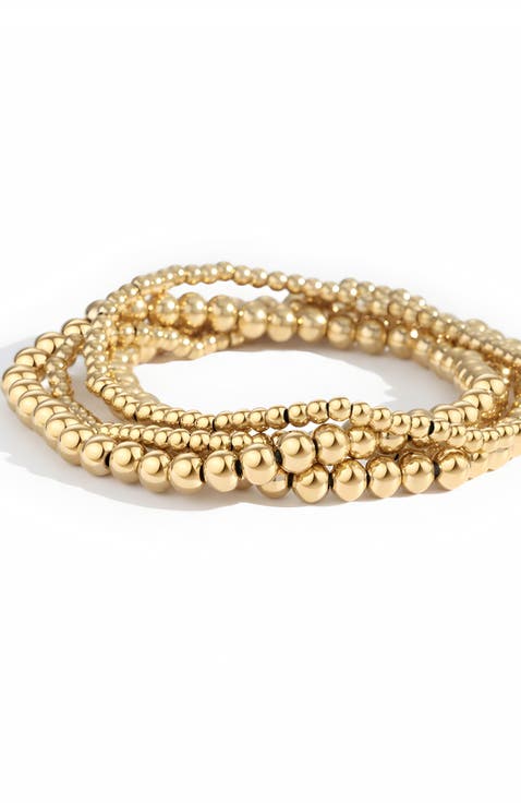 3mm & 5mm Beaded Bracelet Stacking Set