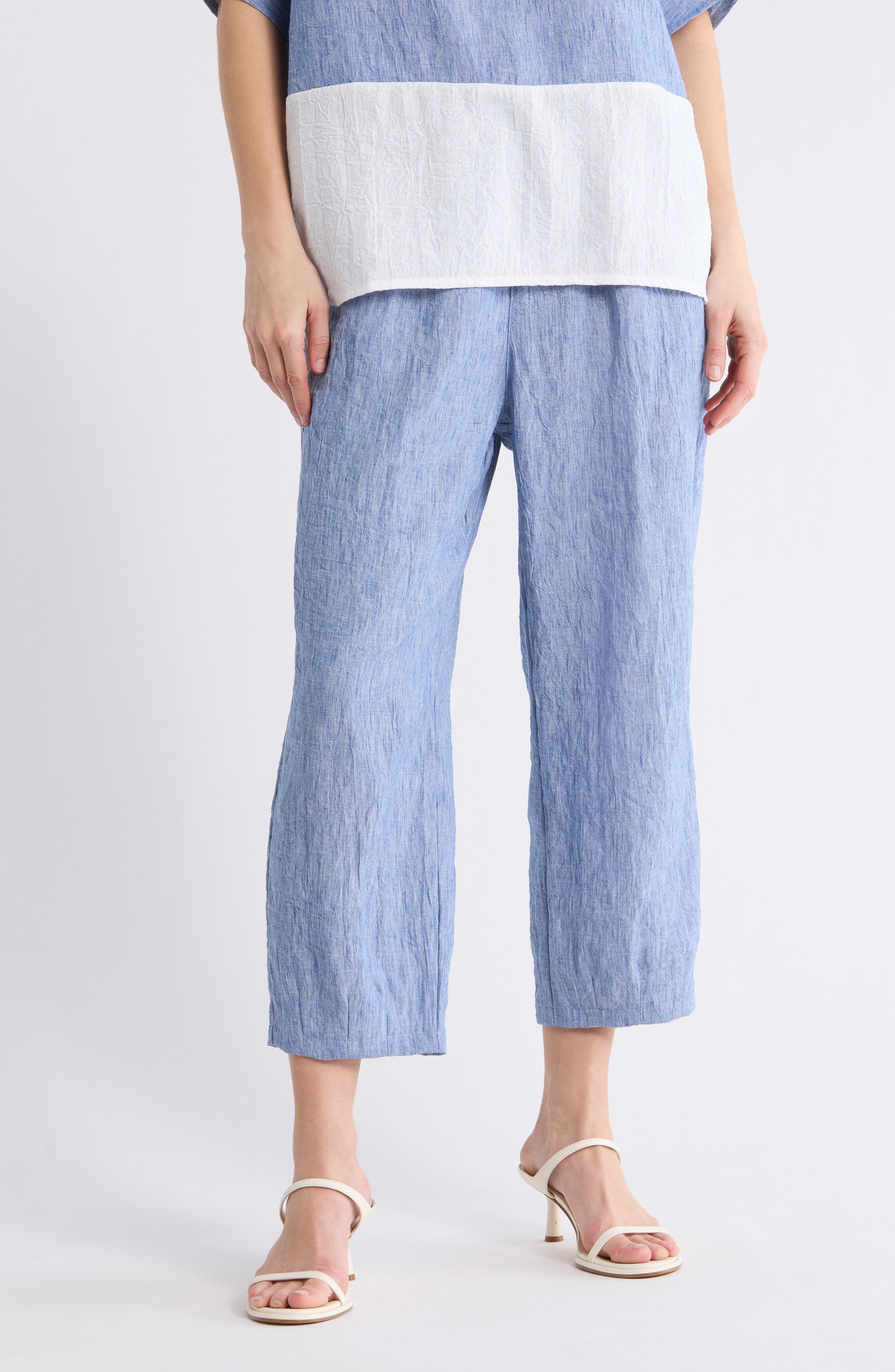 PATRIZIA LUCA Soft Cotton Pull-On Pants