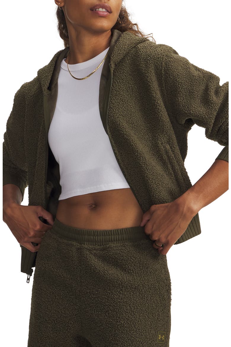 High Pile Fleece Jacket, Main, color, GRN