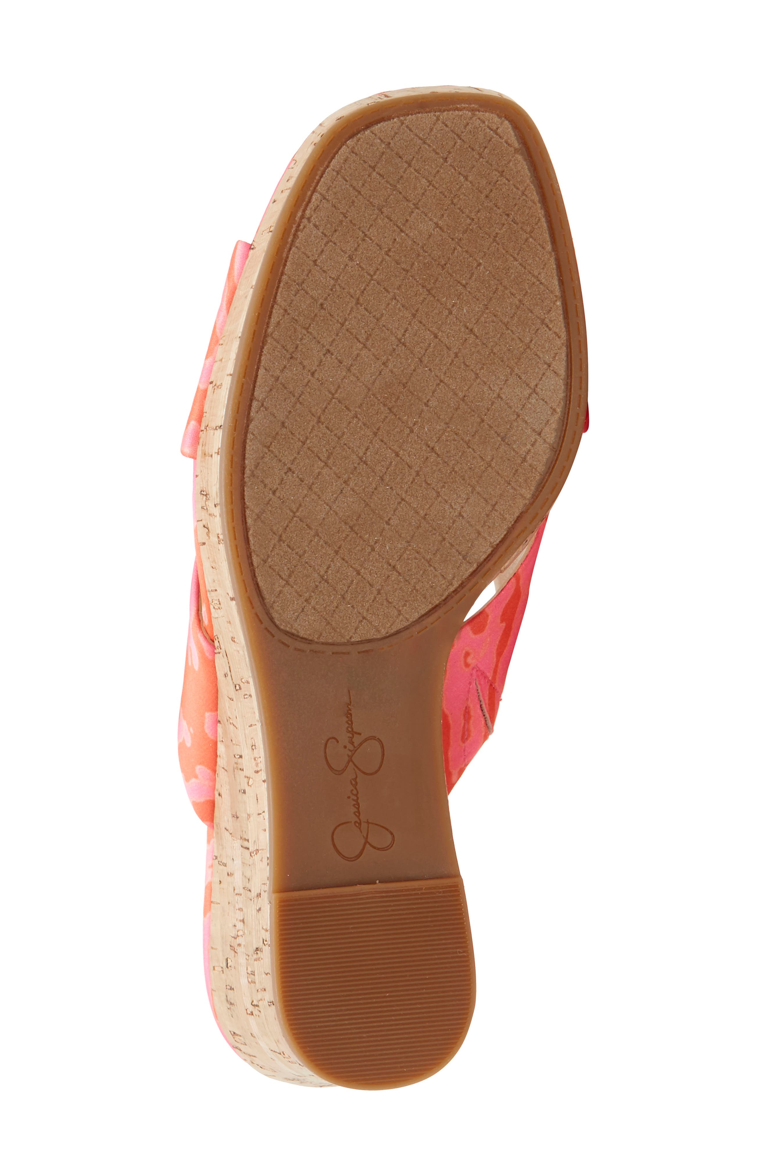 Seena Platform Wedge Sandal, Alternate, color, NEON PINK CO FAUX LEATHER