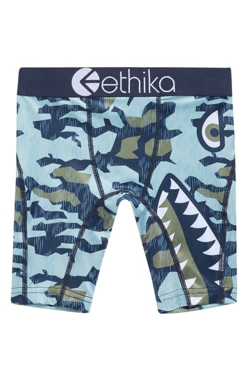 Ethika Kids' Bmr Splinter Camo Boxer Briefs In Blue
