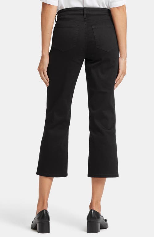 Nydj Piper Crop Relaxed Straight Leg Jeans In Black