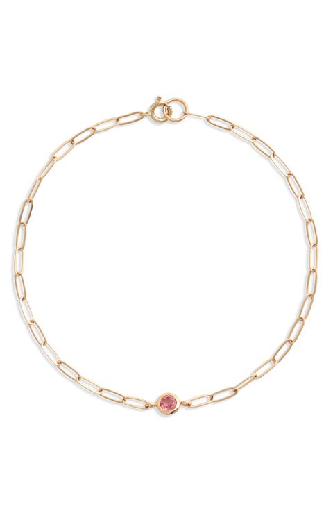 Bezel Pendant Bracelet