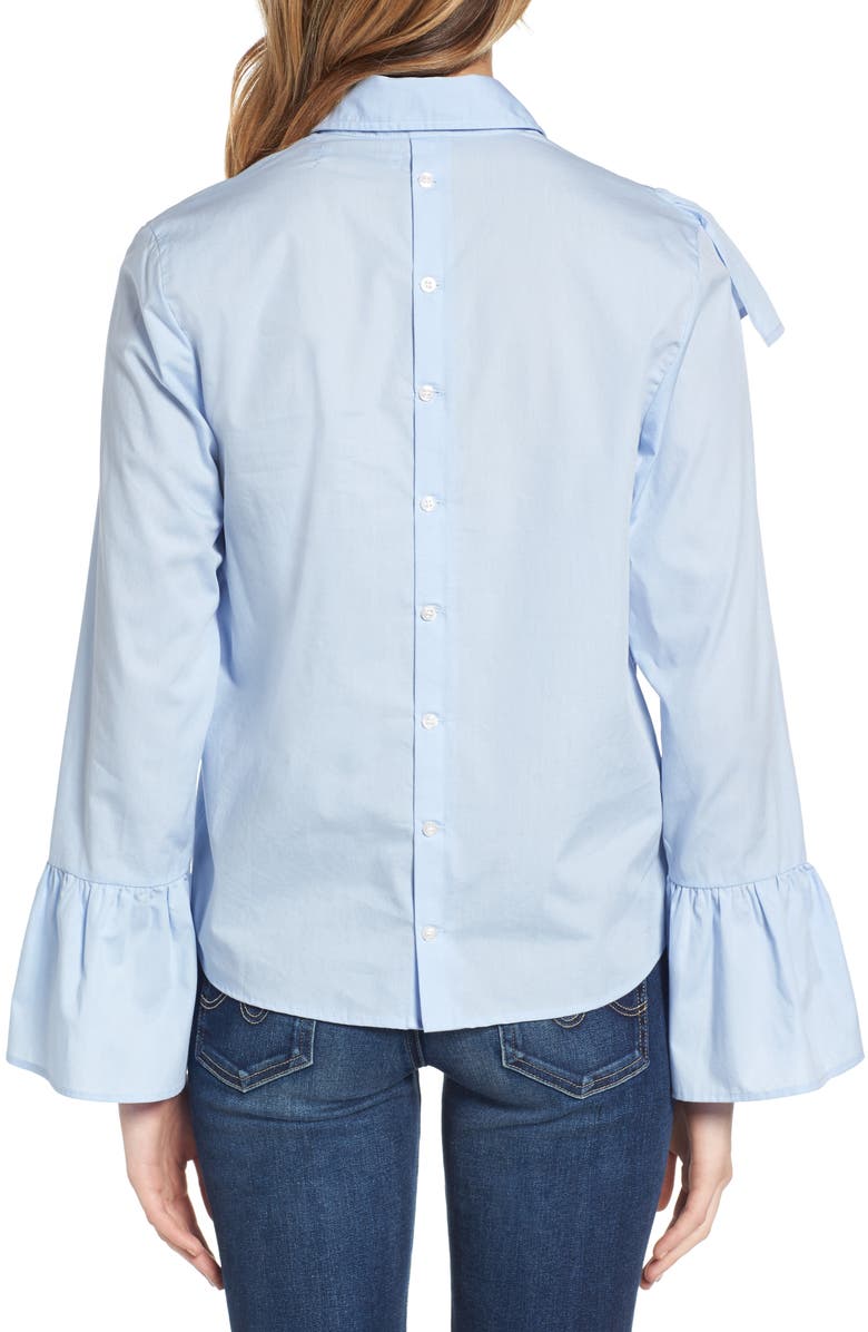 SINCERELY JULES Asymmetrical Ruffle Blouse, Alternate, color,