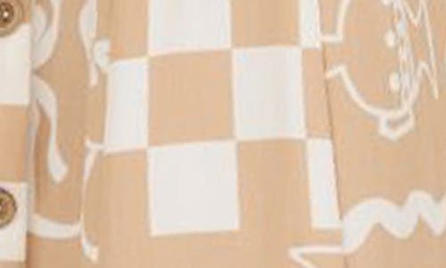 BLU PEPPER BLU PEPPER MIXED PRINT MIDI SUNDRESS 