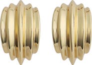 Panacea Grooved Half Hoop Earrings