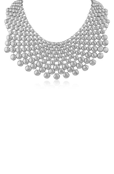 Glam Ball Bib Necklace