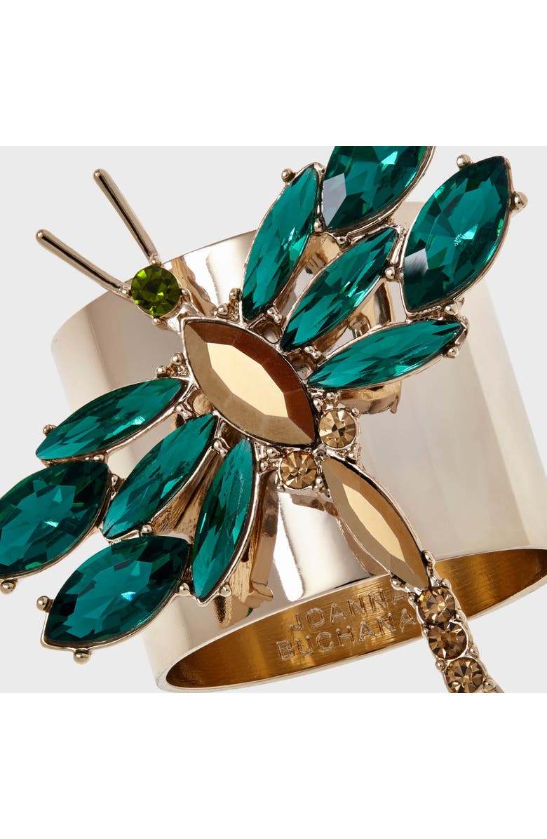 Joanna Buchanan Dragonfly napkin rings, set of two, Alternate, color, Emerald
