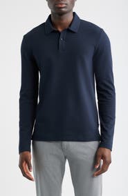 BOSS Pleins Long Sleeve Polo