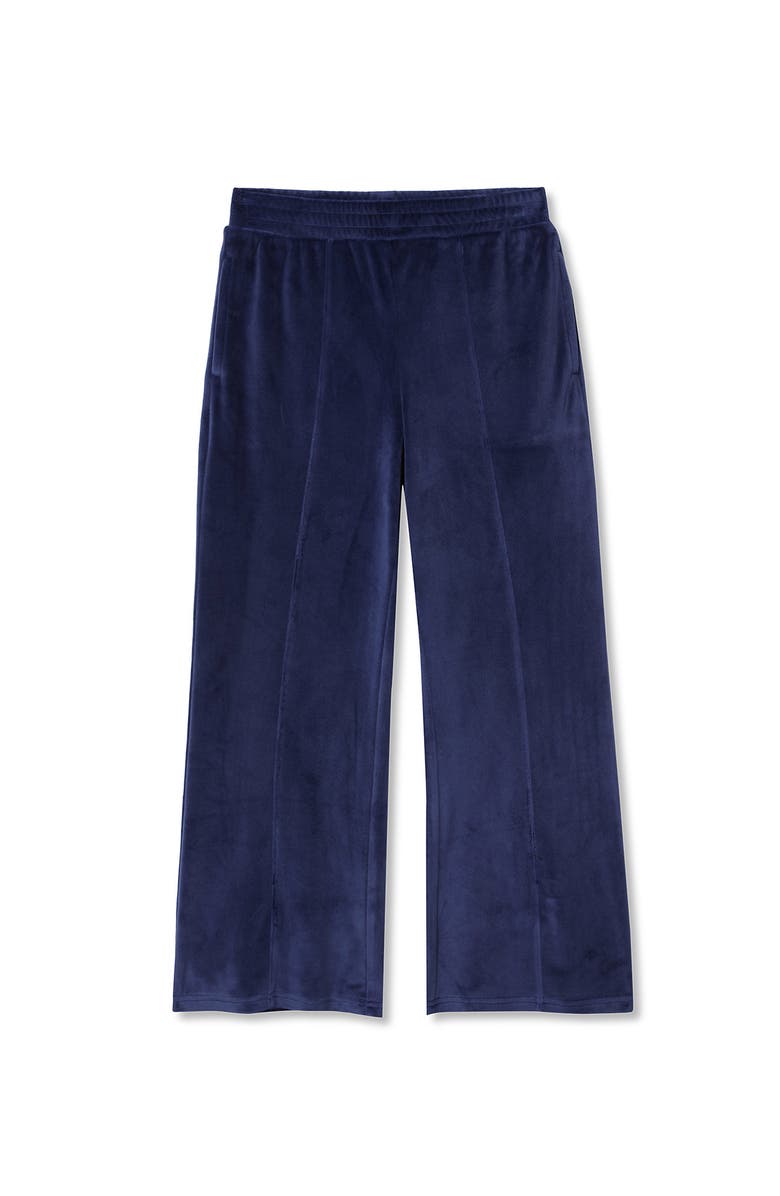 Lands' End Girls Wide Leg Velour Pants, Main, color, 