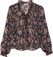 Veronica Beard Hickory Paisley Silk Blouse