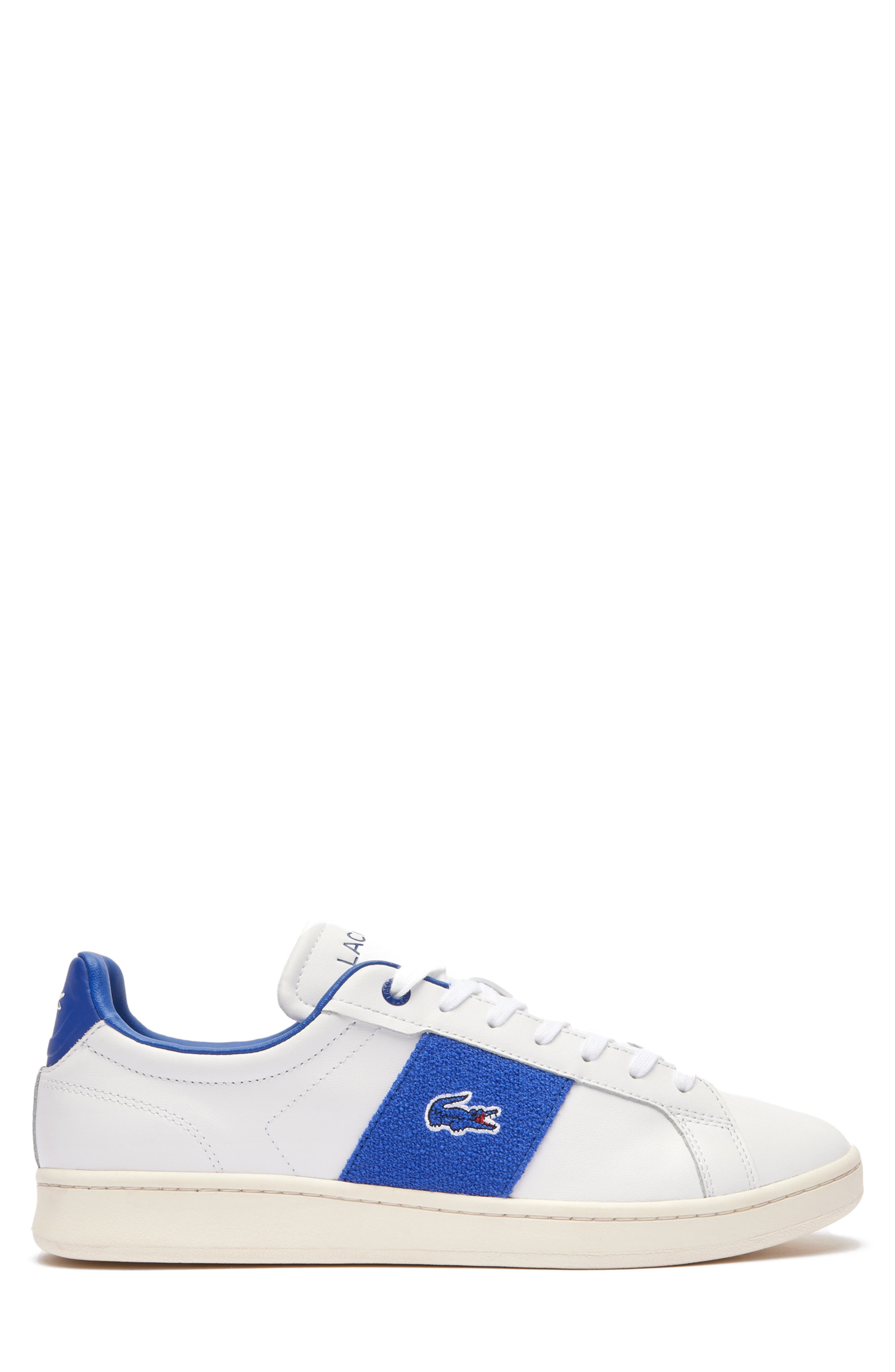 Lacoste Carnaby Pro Sneaker, Alternate, color, White/ Blue