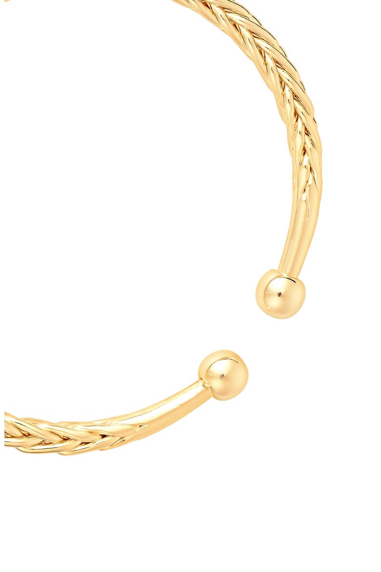 Braided Rope Cuff Bracelet, Alternate, color, GOLD