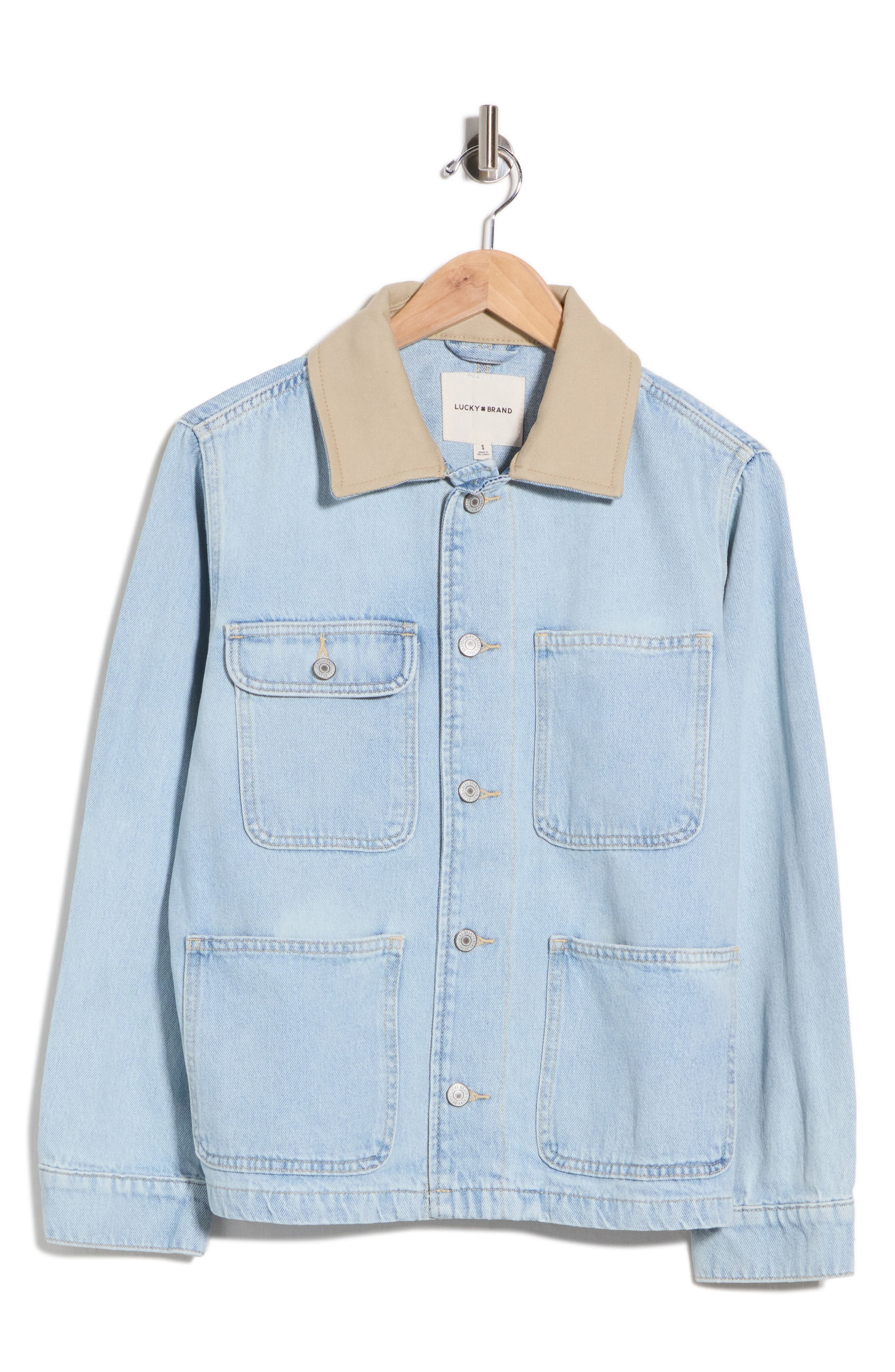 Canvas Collar Denim Barn Jacket