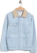 Lucky Brand Canvas Collar Denim Barn Jacket