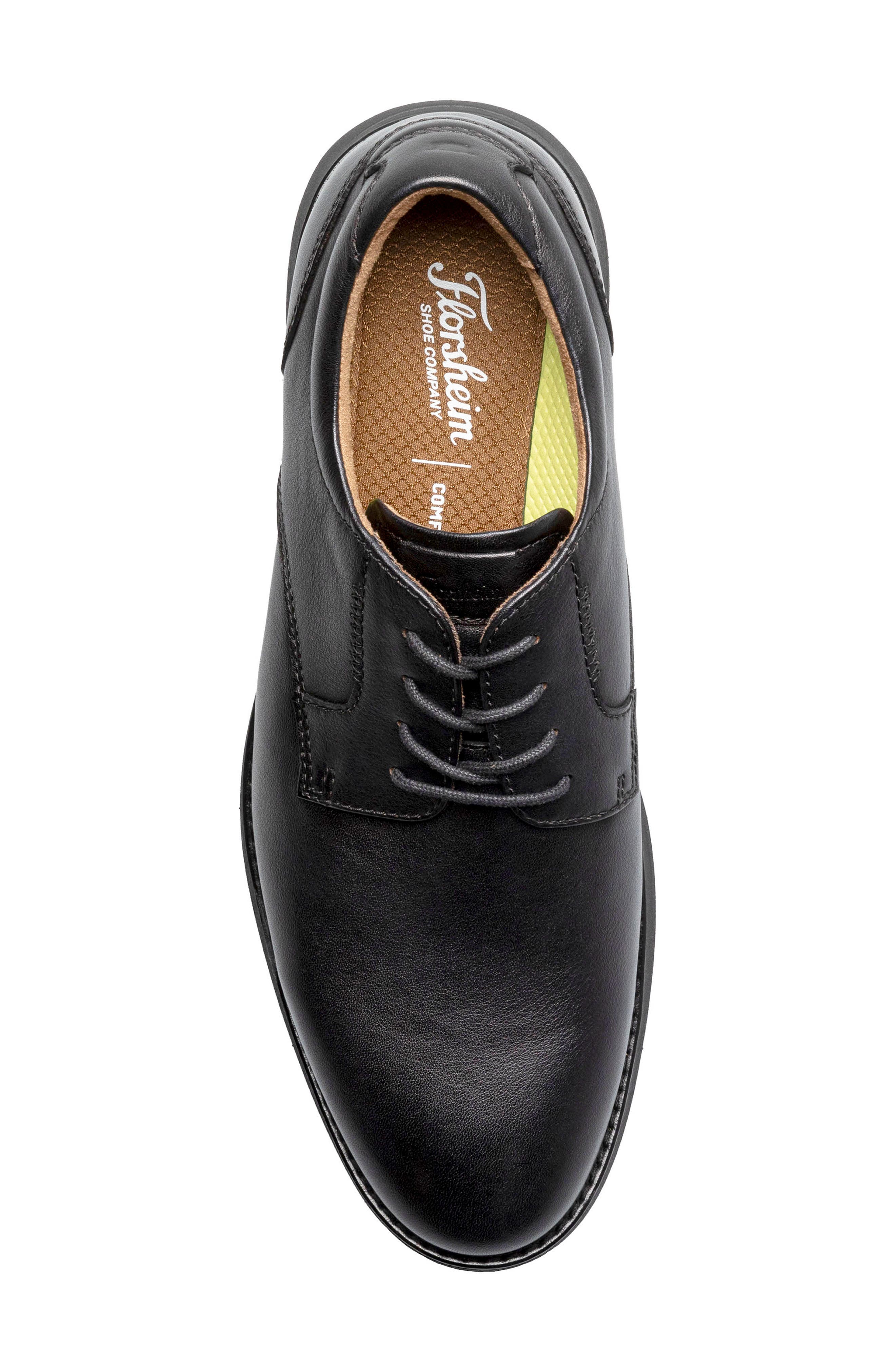 Florsheim Launch Plain Toe Derby, Alternate, color, Black