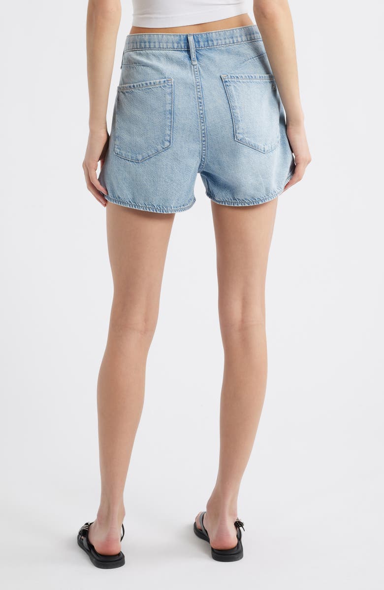 rag & bone Nolan Drawstring Denim Shorts, Alternate, color, Asbry