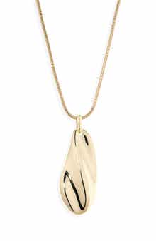 NORDSTROM RACK Molten Pendant Drop Necklace