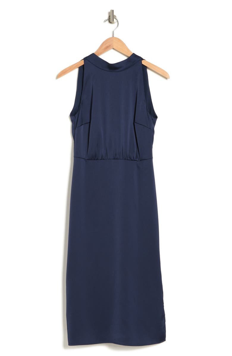 Sam Edelman Halter Neck Satin Midi Dress, Alternate, color, 