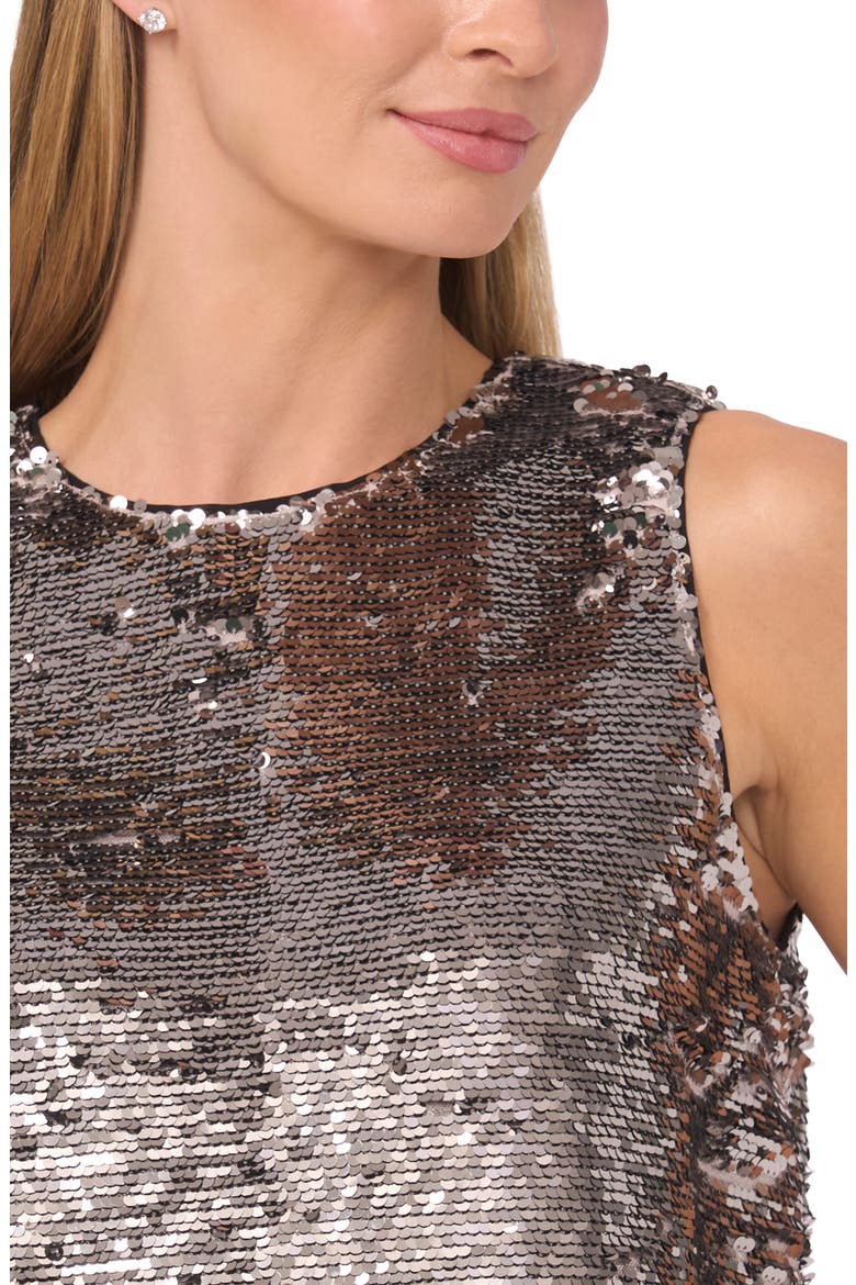 Sequin Shell Top, Alternate, color, SILVER