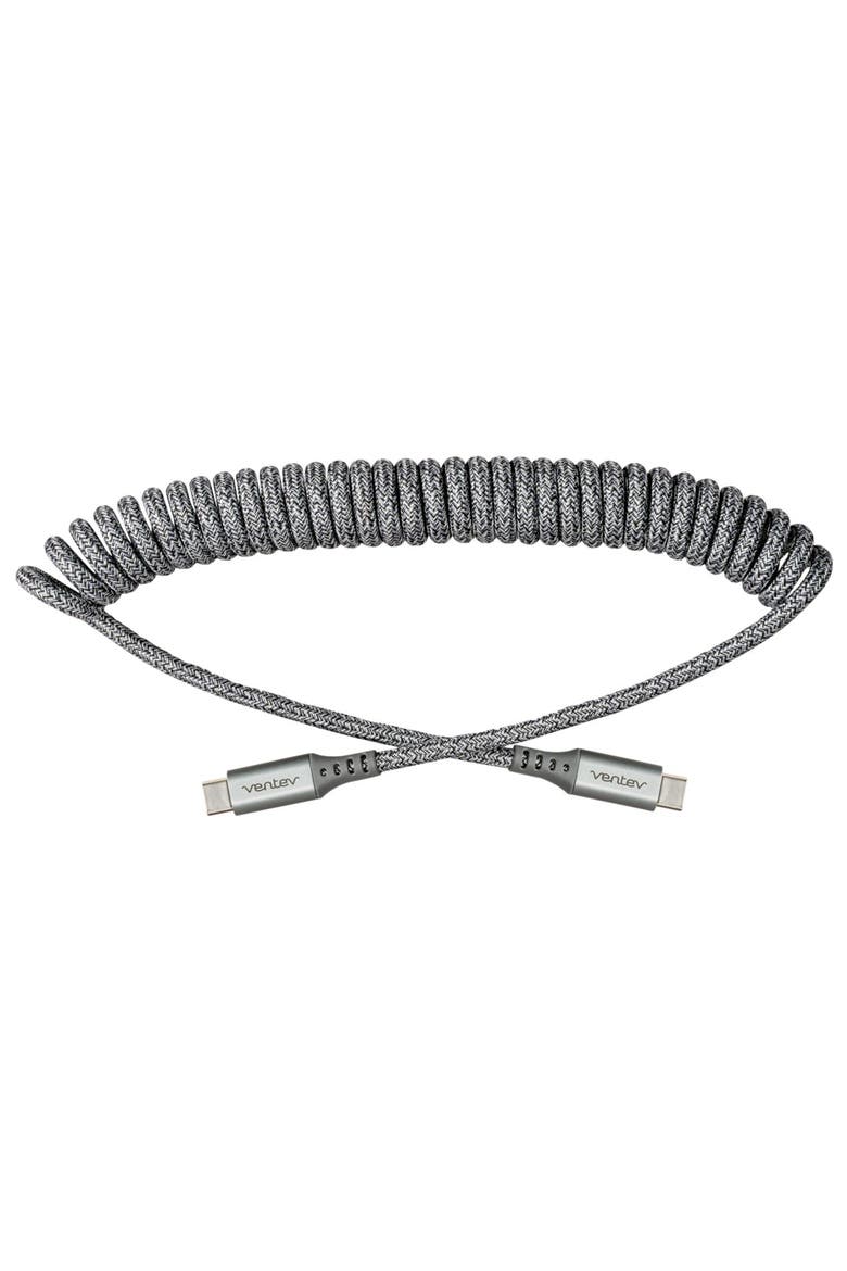 Helix USB-C to USB-C High Speed Travel 3 Foot Cable, Alternate, color, Grey