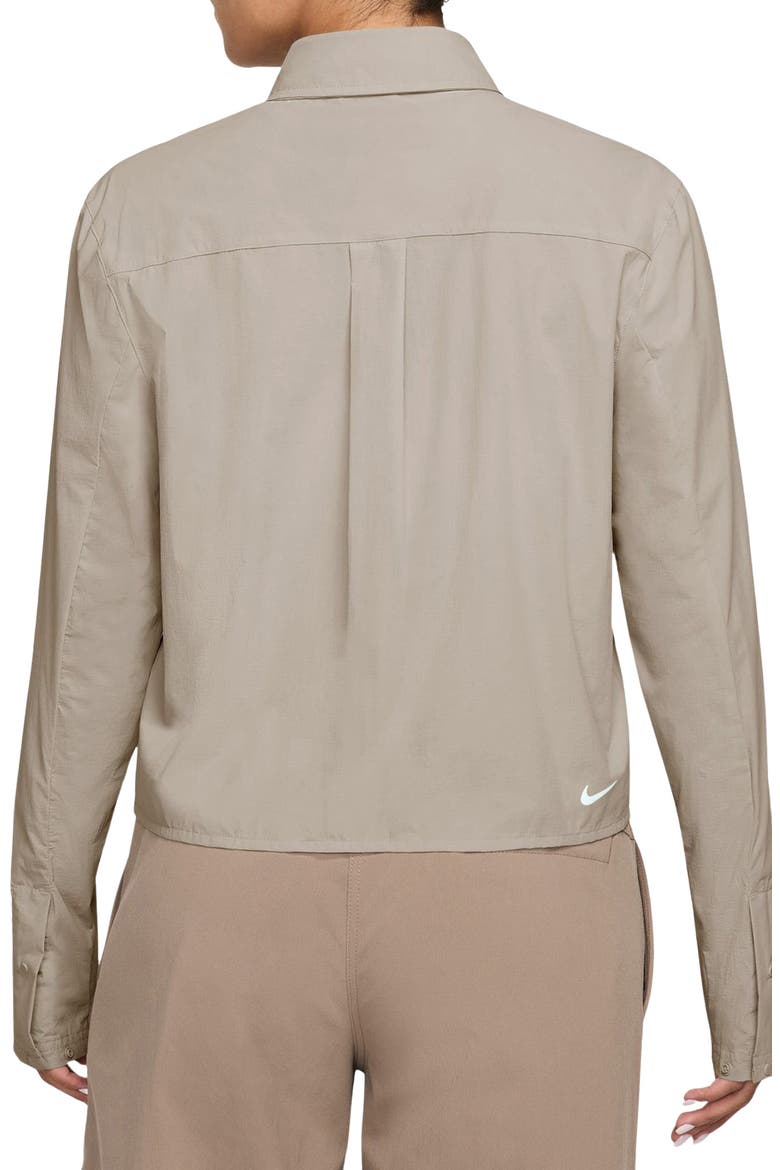 ACG Aireez Performance Button-Up Shirt, Alternate, color, CREAM II/ SUMMIT WHITE