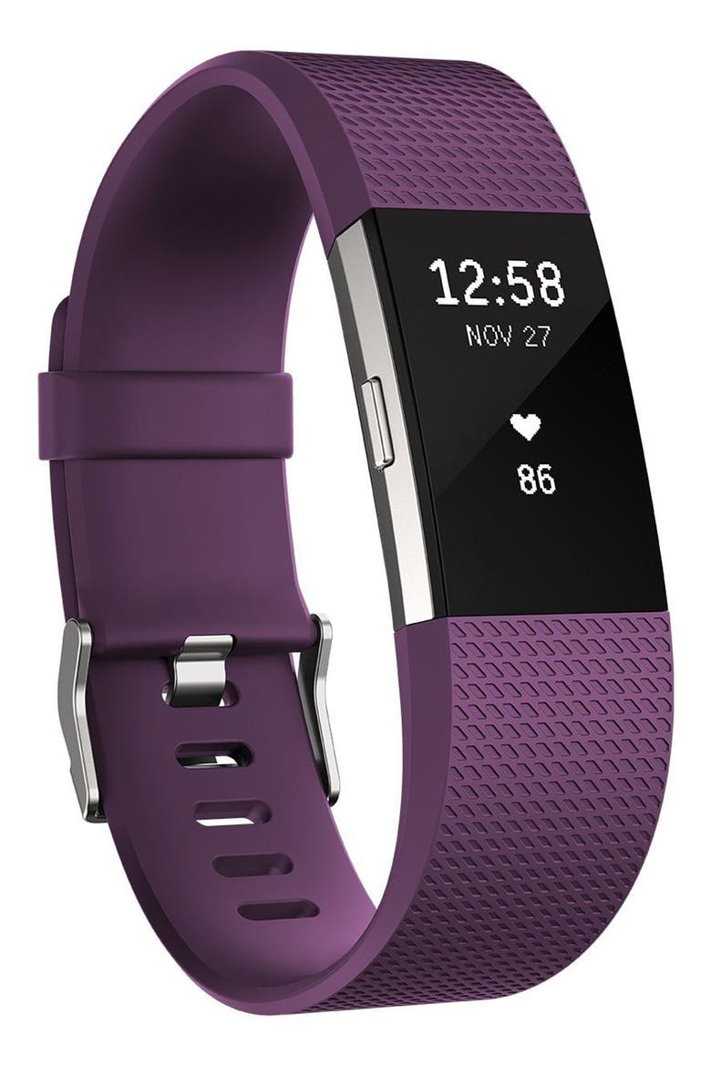 'Charge 2' Wireless Activity & Heart Rate Tracker, Main, color, PLUM