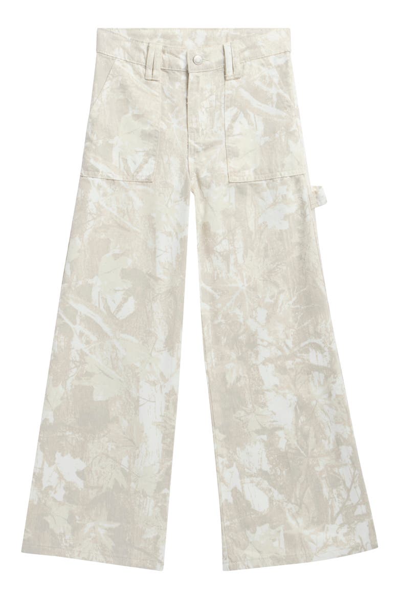 Kids' Print Wide Leg Carpenter Jeans, Main, color, SNOW CAMO