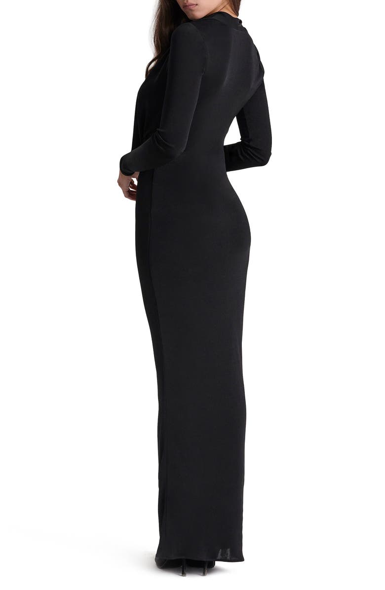 HOUSE OF CB Saskia Plunge Long Sleeve Jersey Gown, Alternate, color,