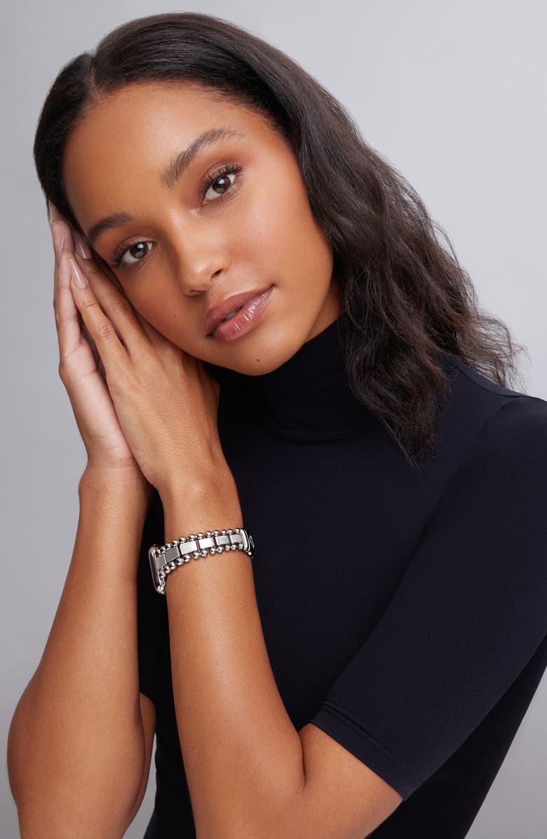 LAGOS Smart Caviar Apple Watch<sup>®</sup> Watchband, Alternate, color, Silver