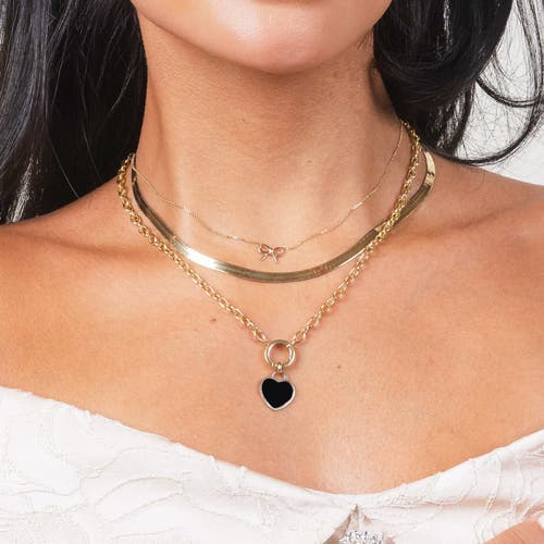 The Lovery Fine Jewelry Onyx Heart Padlock Charm In Black