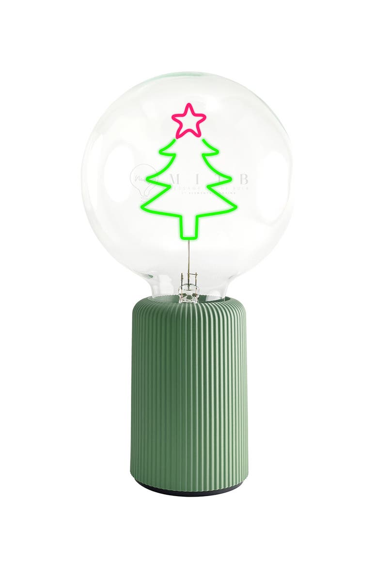 Xmas Tree Portable Table Lamp, Main, color, Olive