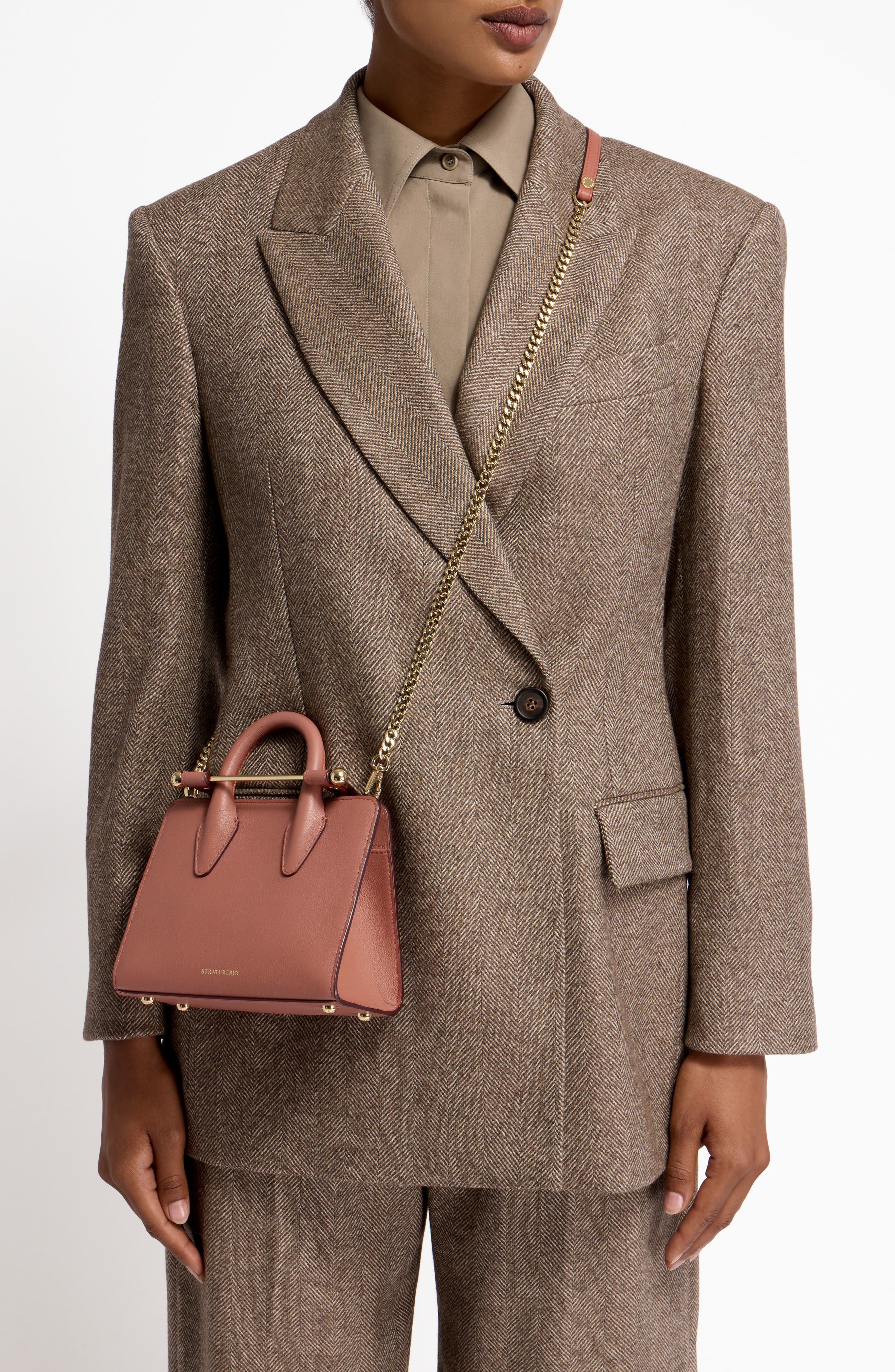 Strathberry Nano Leather Tote, Alternate, color, 