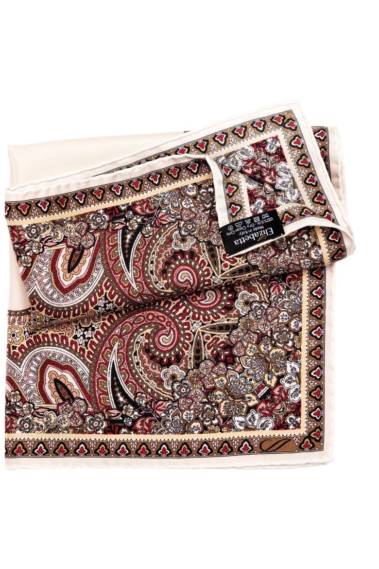 Perugia - Silk Pocket Square for Men, Alternate, color, Blush
