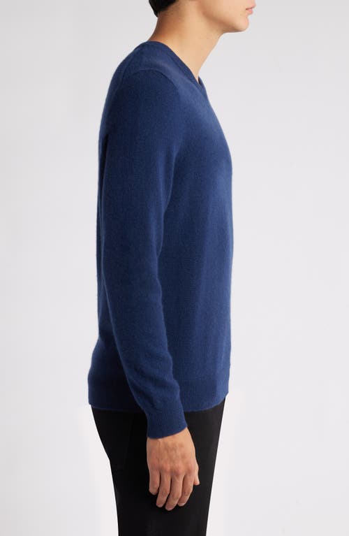 Nordstrom V-neck Cashmere Sweater In Navy Midnight