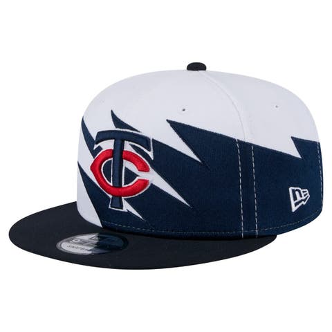 Men's New Era Navy/White Minnesota Twins Jagged 9FIFTY Snapback Hat