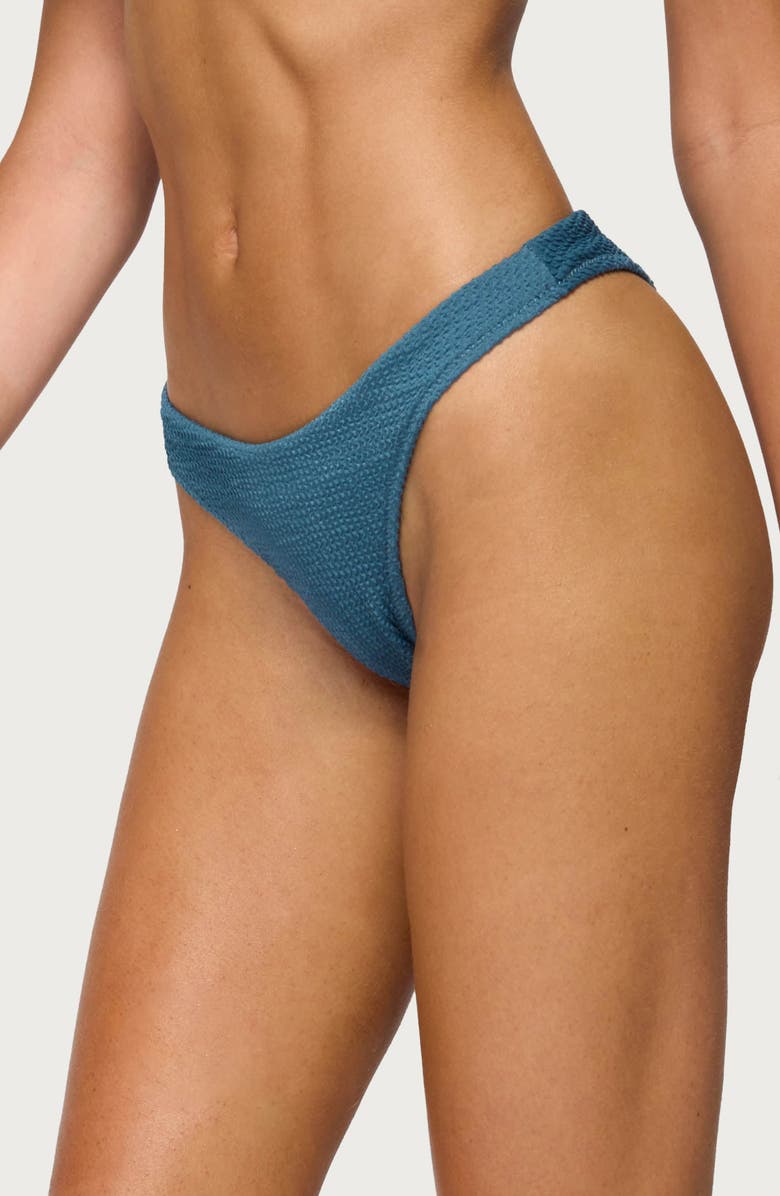 EDIKTED Oasis Scrunch Bikini Bottoms, Alternate, color, Blue