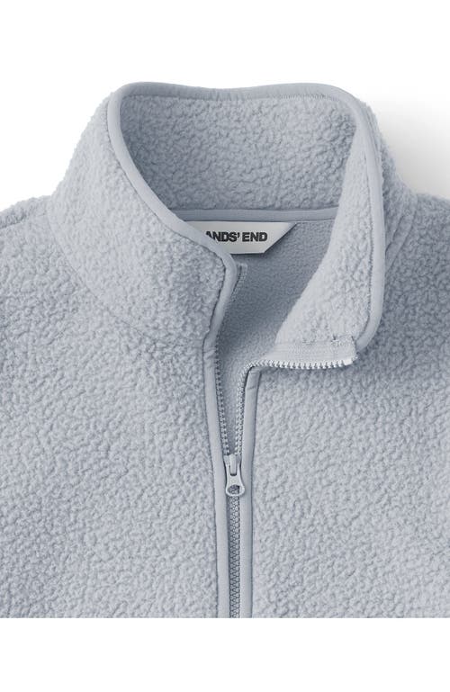 Lands' End Half Zip Cozy High Pile Fleece Pullover In Gray
