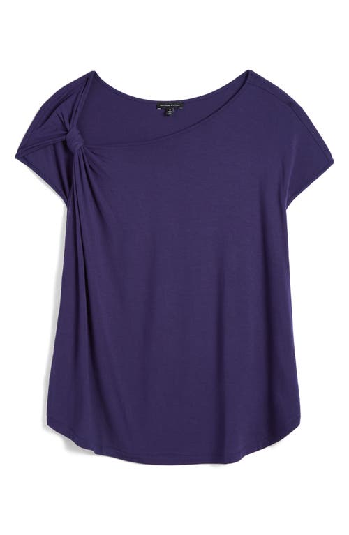 Universal Standard Estella Knot Shoulder Jersey Top in Astral Aura 