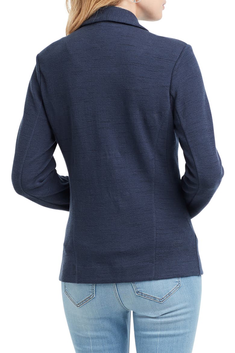 Milly Knit Jacket, Alternate, color, DARK INDIGO