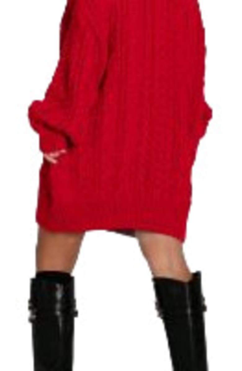 Belle & Bloom Still The One Chunky Oversize Knit, Alternate, color, Red