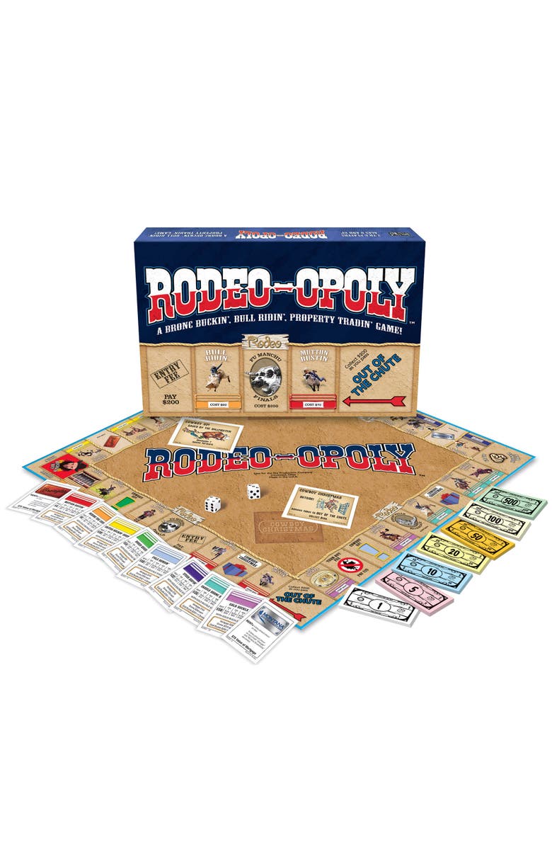 Late for the Sky Rodeoopoly Themed Family Board Game, Ages 8+, Alternate, color, Multicolored