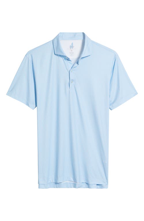 Johnnie-o Tundra Microprint Featherweight Performance Polo In Blue