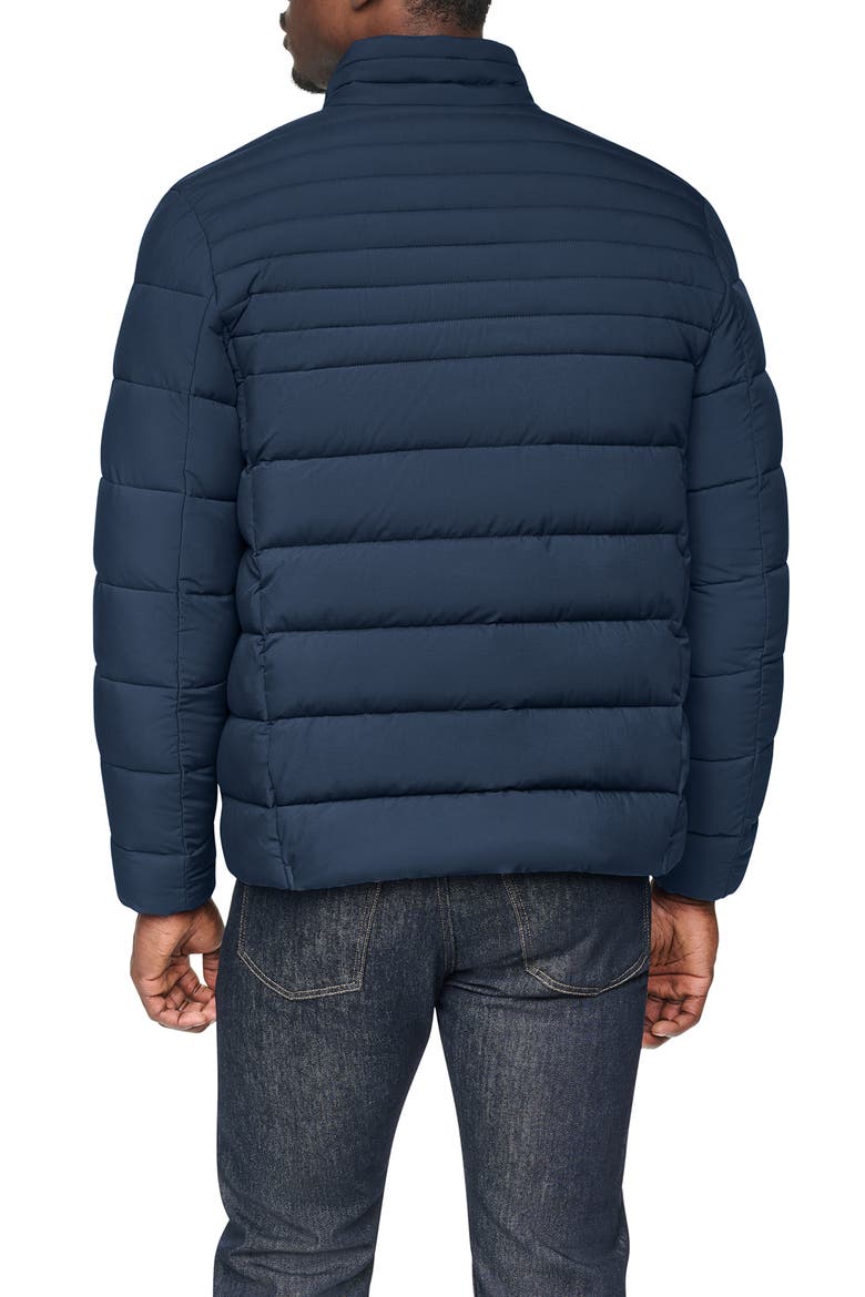 Stretch Puffer Jacket, Alternate, color, NAVY