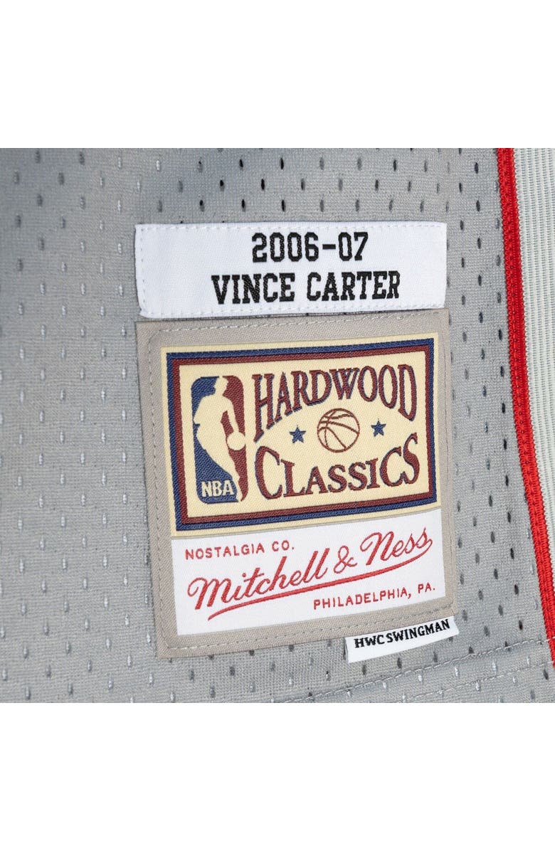 Mitchell & Ness Men's Mitchell & Ness Vince Carter Navy/Gray New Jersey Nets Hardwood Classics 2006/07 Split Swingman Jersey, Alternate, color, 