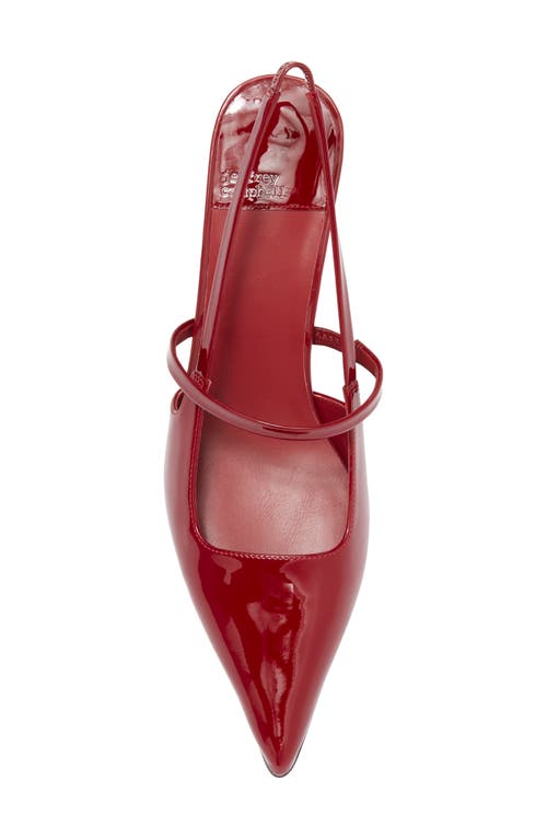 Jeffrey Campbell Tanya Pointed Toe Slingback Pump In Red