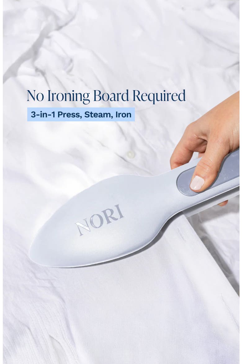 The Nori Press Steam Handheld Steamer & Iron, Alternate, color, WHITE TONES